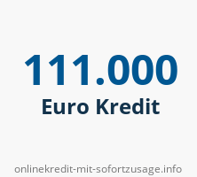 111000 Euro Kredit