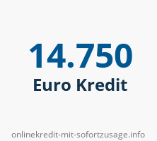 14750 Euro Kredit