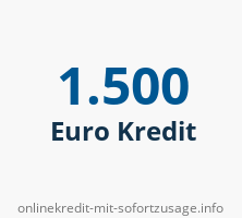 1.500 Euro Kredit