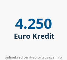 4250 Euro Kredit