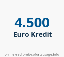 4500 Euro Kredit