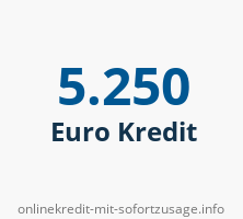 5250 Euro Kredit