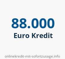 88000 Euro Kredit